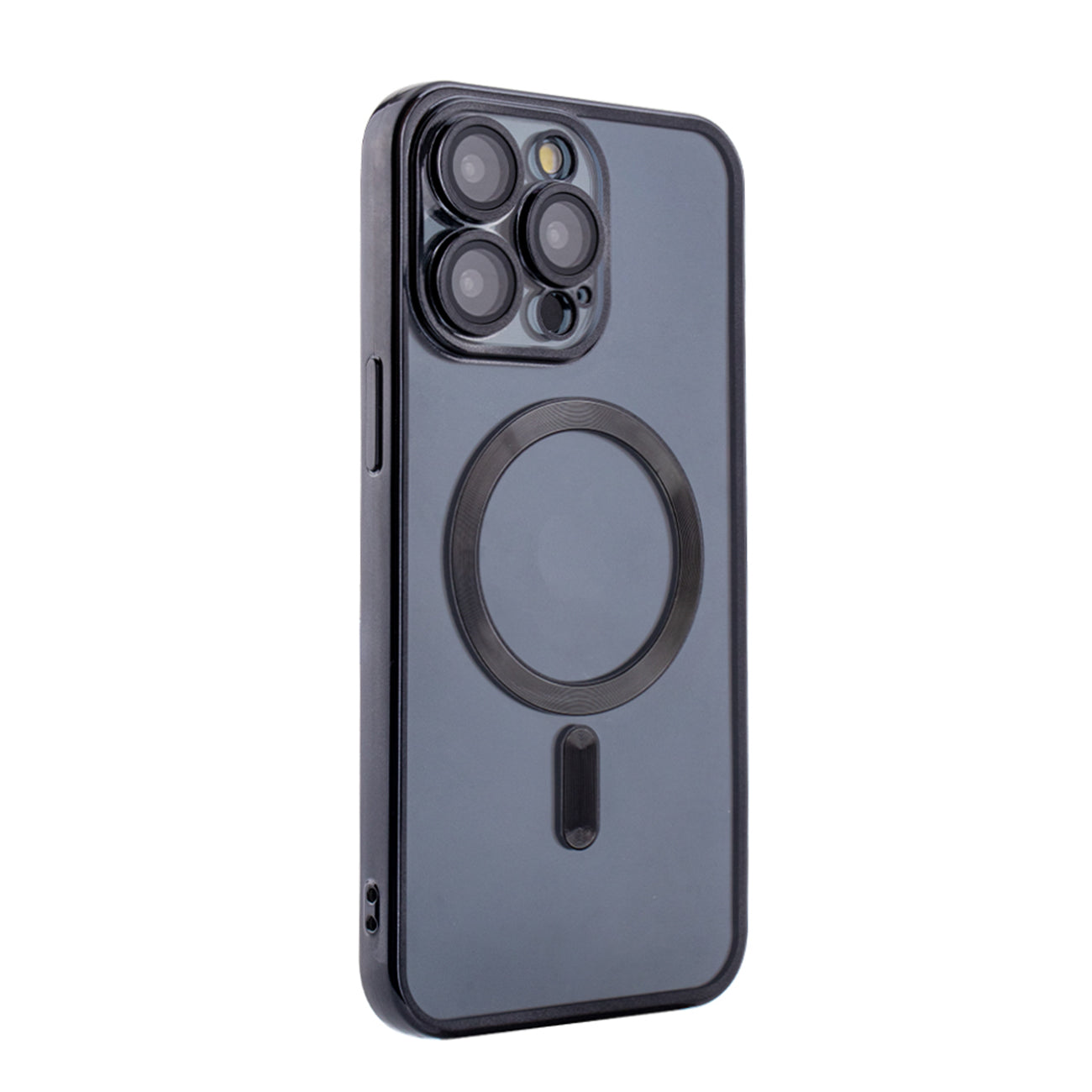 Magnetic Wireless Charging TPU Bumper Case For iPhone 15 PRO MAX In Black